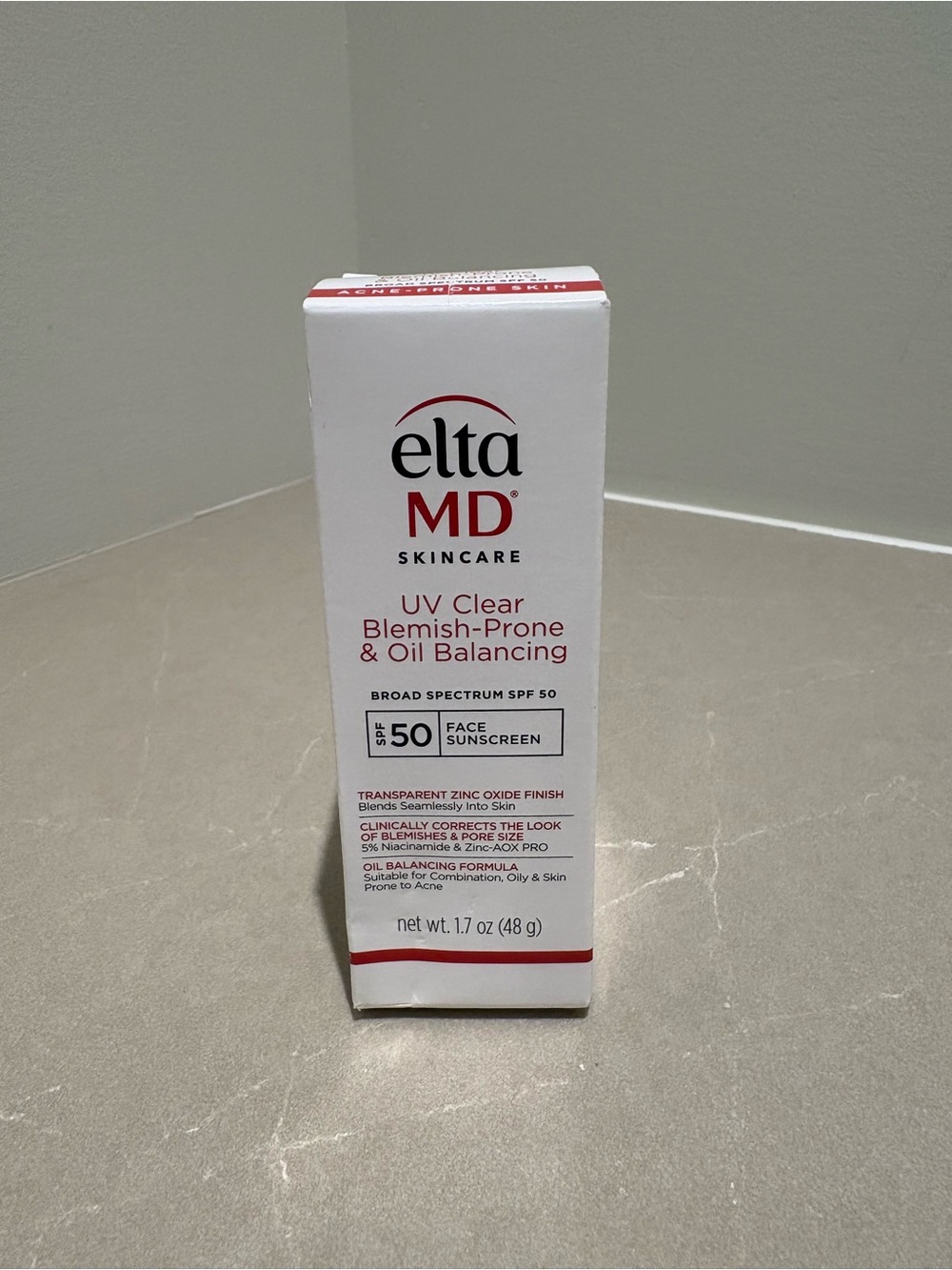 EltaMD UV Clear SPF 50 Facial Sunscreen - White & Red Accents